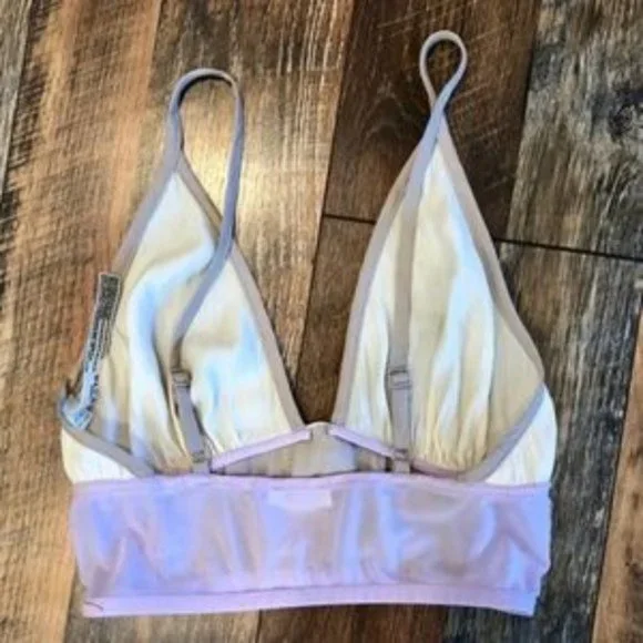 FREE PEOPLE Silky Lavendar Bralette NWOT Size Med - Picture 2 of 3